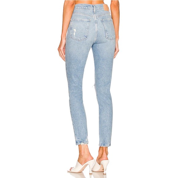 Olivia High Rise Slim Jeans in Santorini - Picture 2 of 8